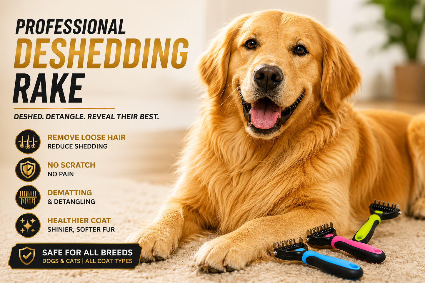 The Fur Blade - Deshedding Rake